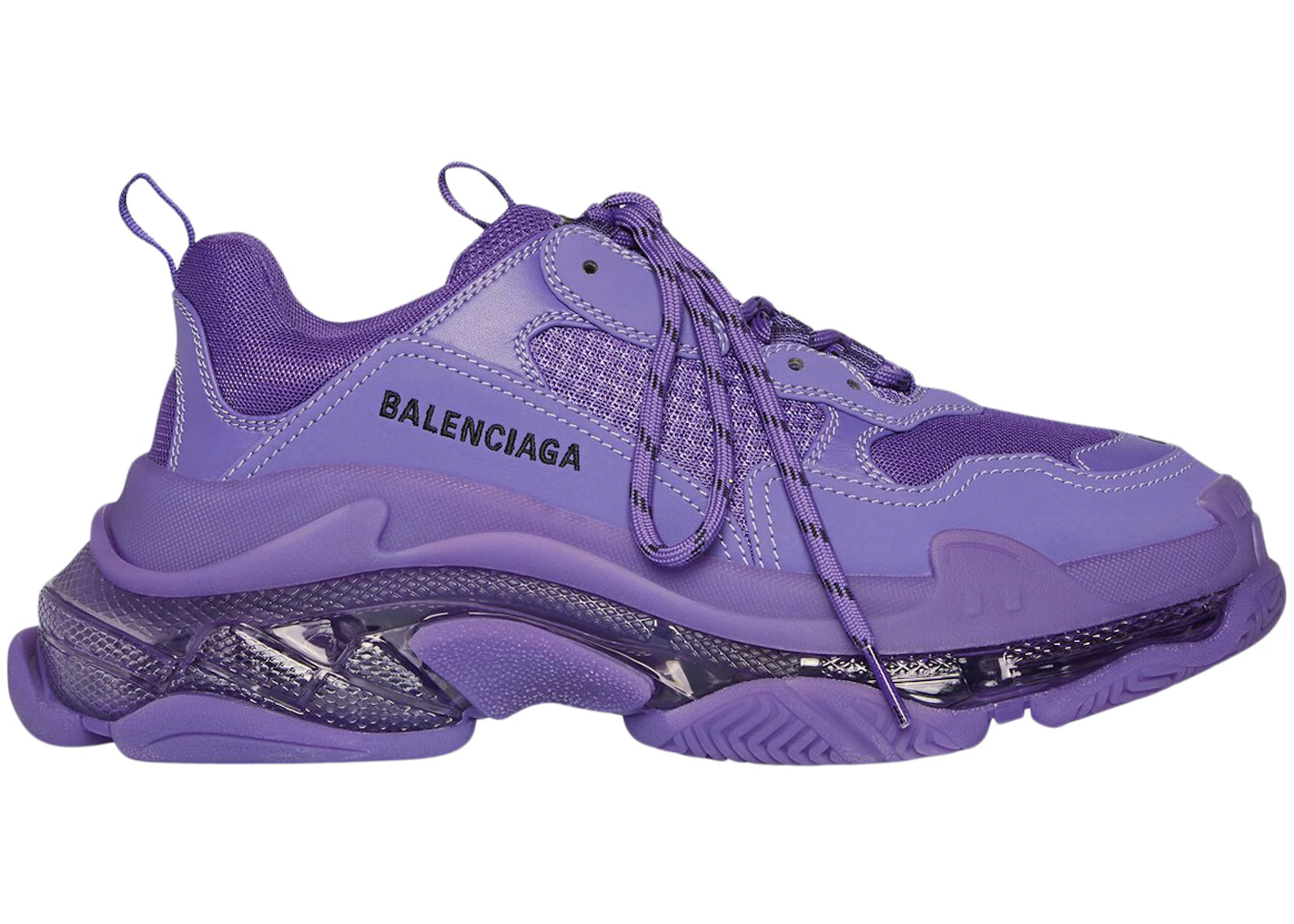 Balenciaga Triple S Clear Sole Deep Purple 