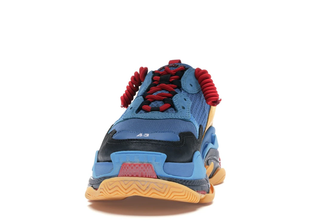 Vue 11 de Balenciaga Triple S Blue Orange Red