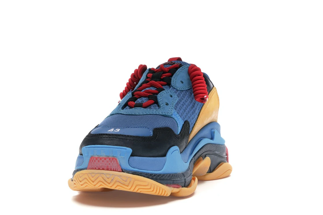 Vue 12 de Balenciaga Triple S Blue Orange Red