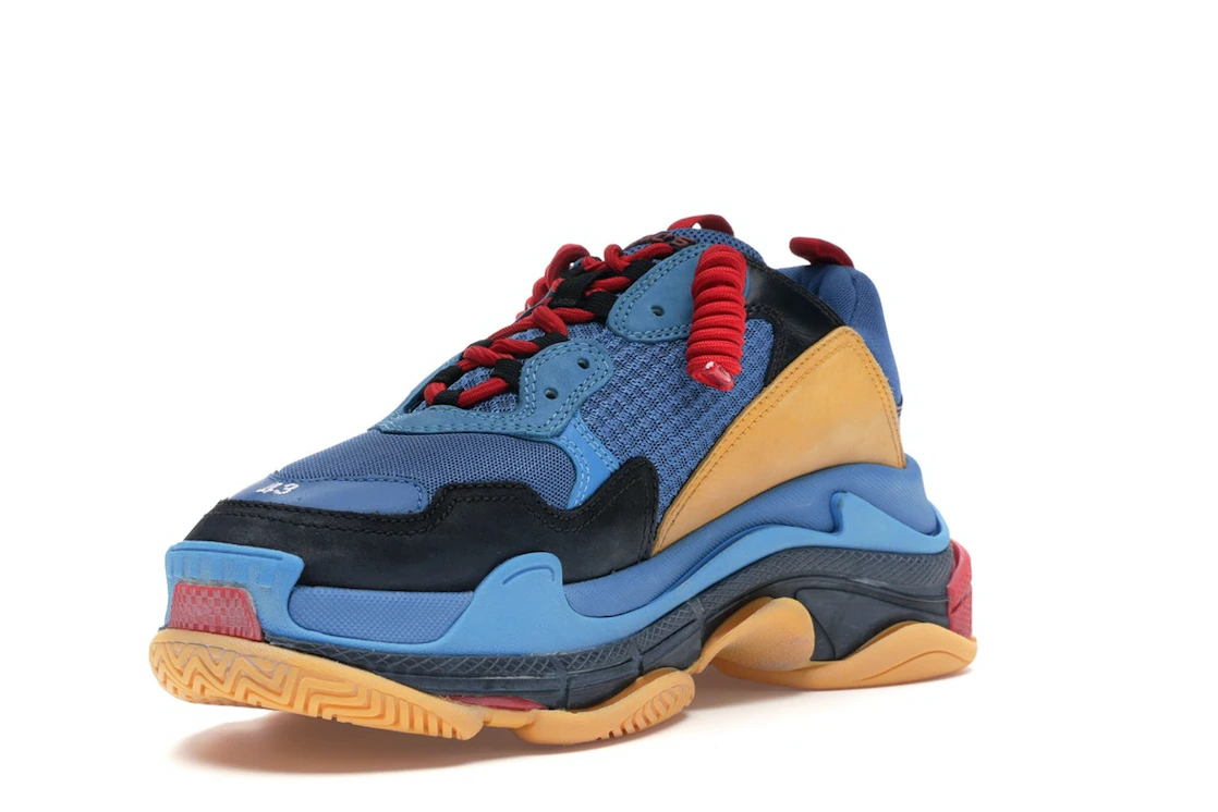 Vue 14 de Balenciaga Triple S Blue Orange Red