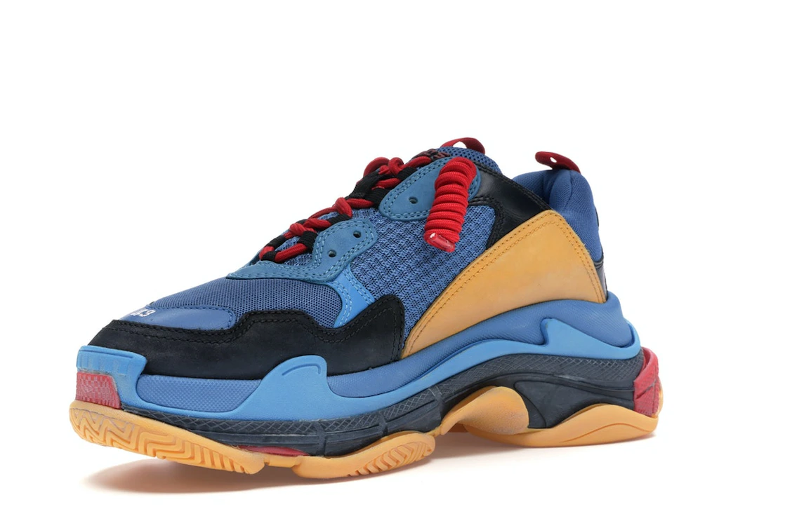 Vue 15 de Balenciaga Triple S Blue Orange Red