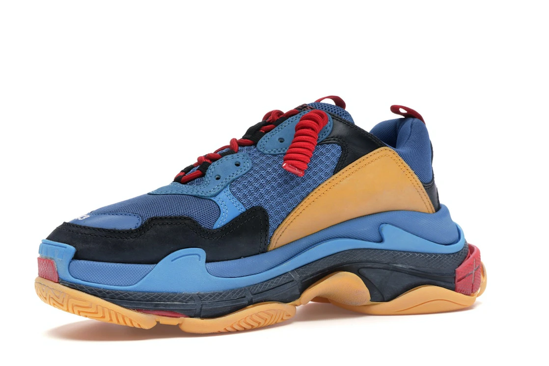 Vue 16 de Balenciaga Triple S Blue Orange Red