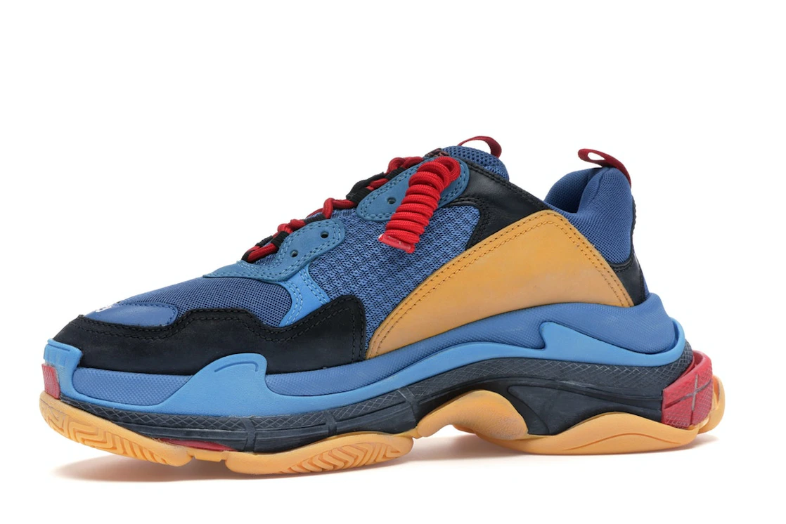 Vue 17 de Balenciaga Triple S Blue Orange Red