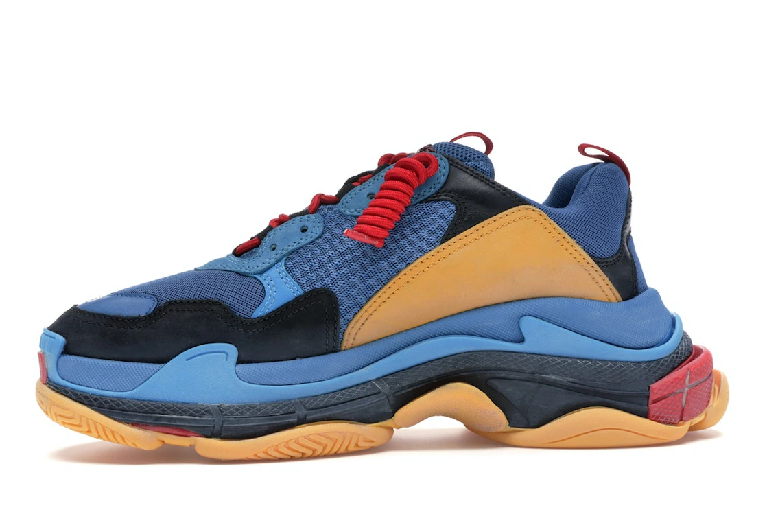 Vue 18 de Balenciaga Triple S Blue Orange Red