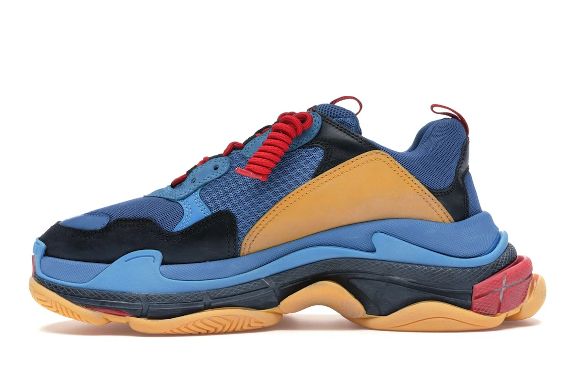 Vue 19 de Balenciaga Triple S Blue Orange Red