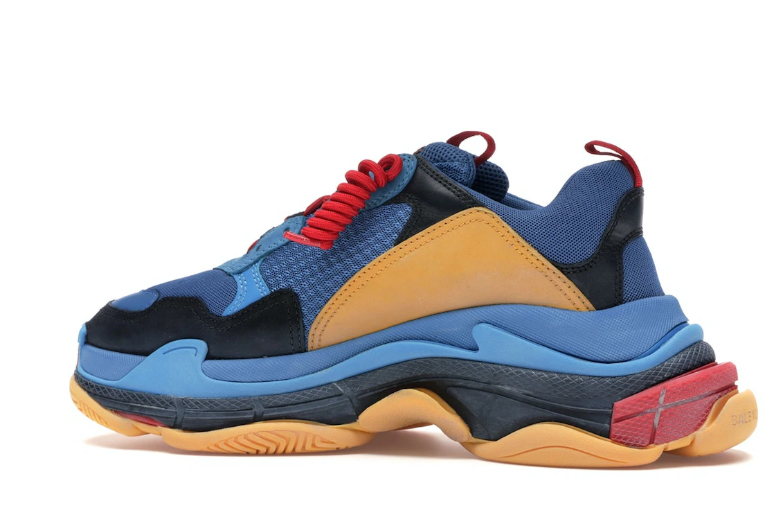 Vue 21 de Balenciaga Triple S Blue Orange Red