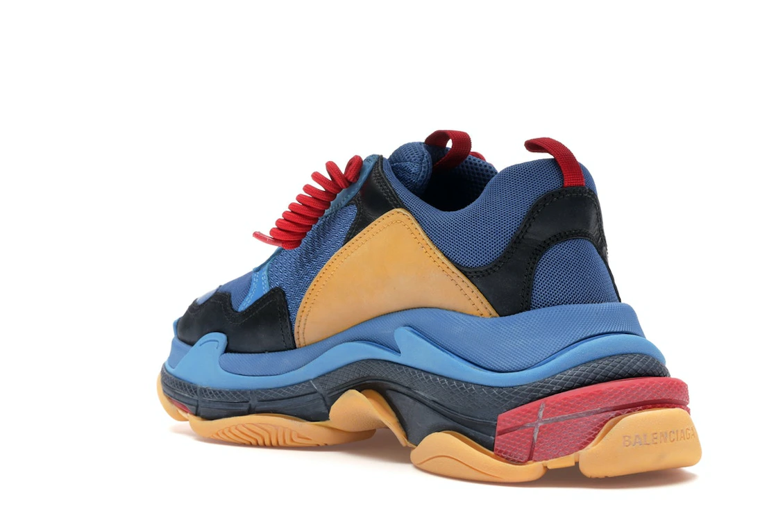 Vue 24 de Balenciaga Triple S Blue Orange Red
