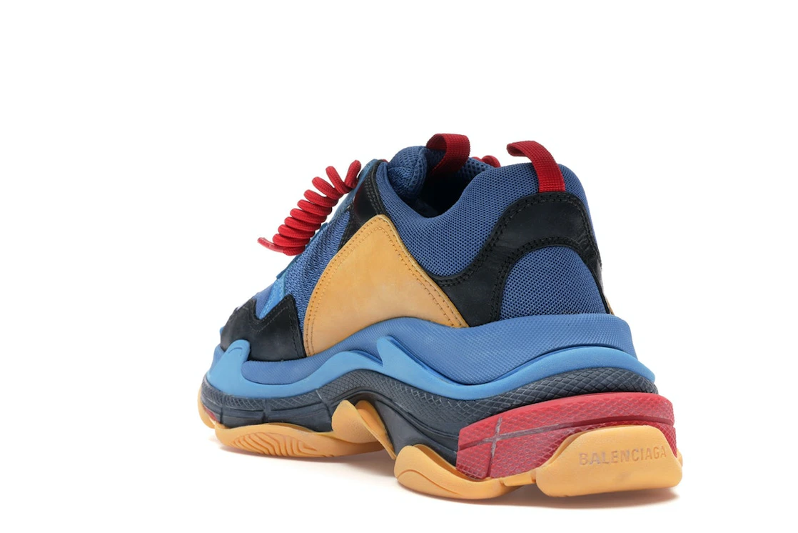 Vue 25 de Balenciaga Triple S Blue Orange Red