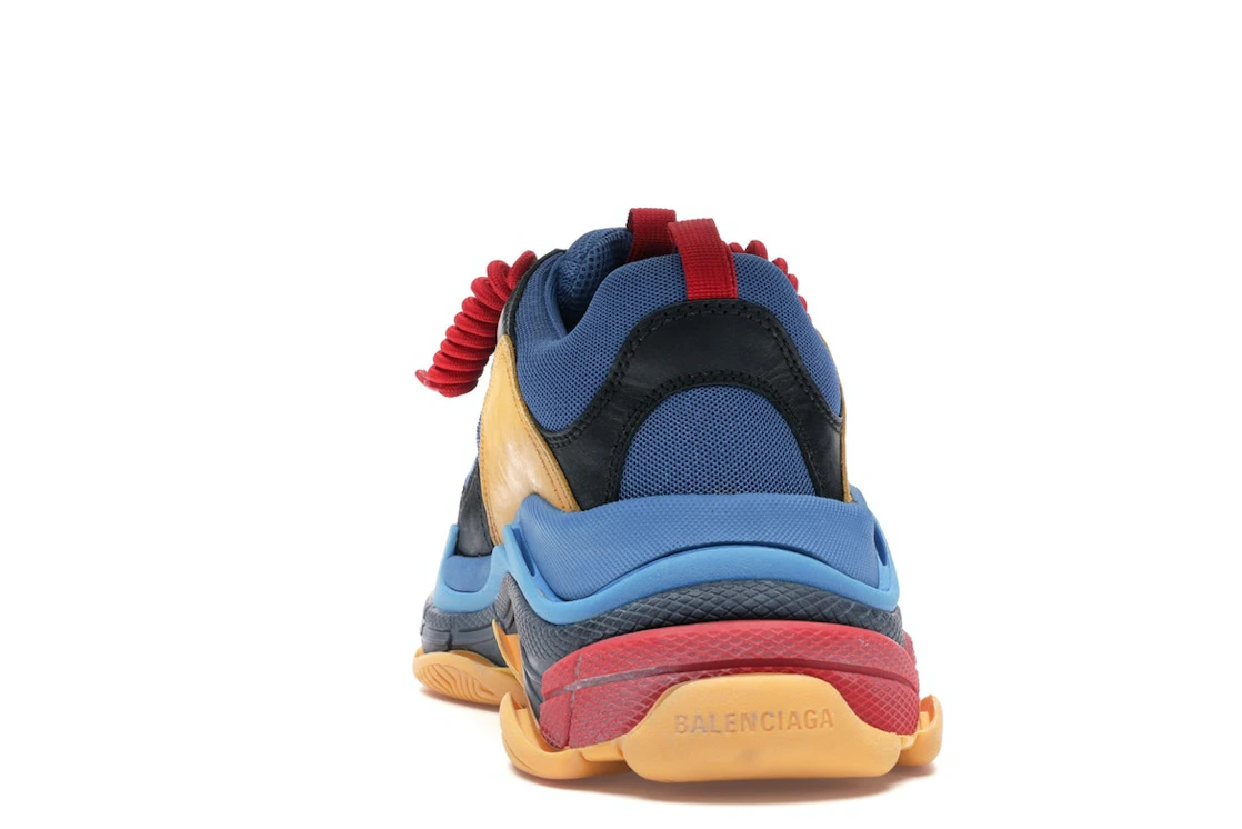 Vue 27 de Balenciaga Triple S Blue Orange Red