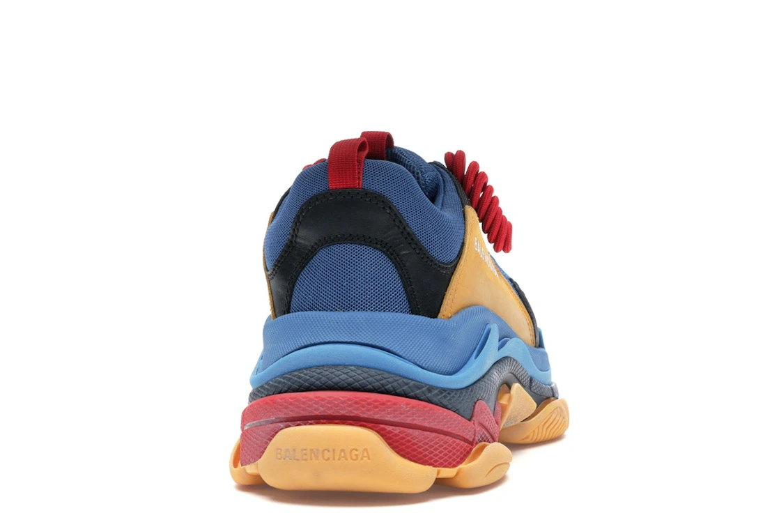 Vue 29 de Balenciaga Triple S Blue Orange Red