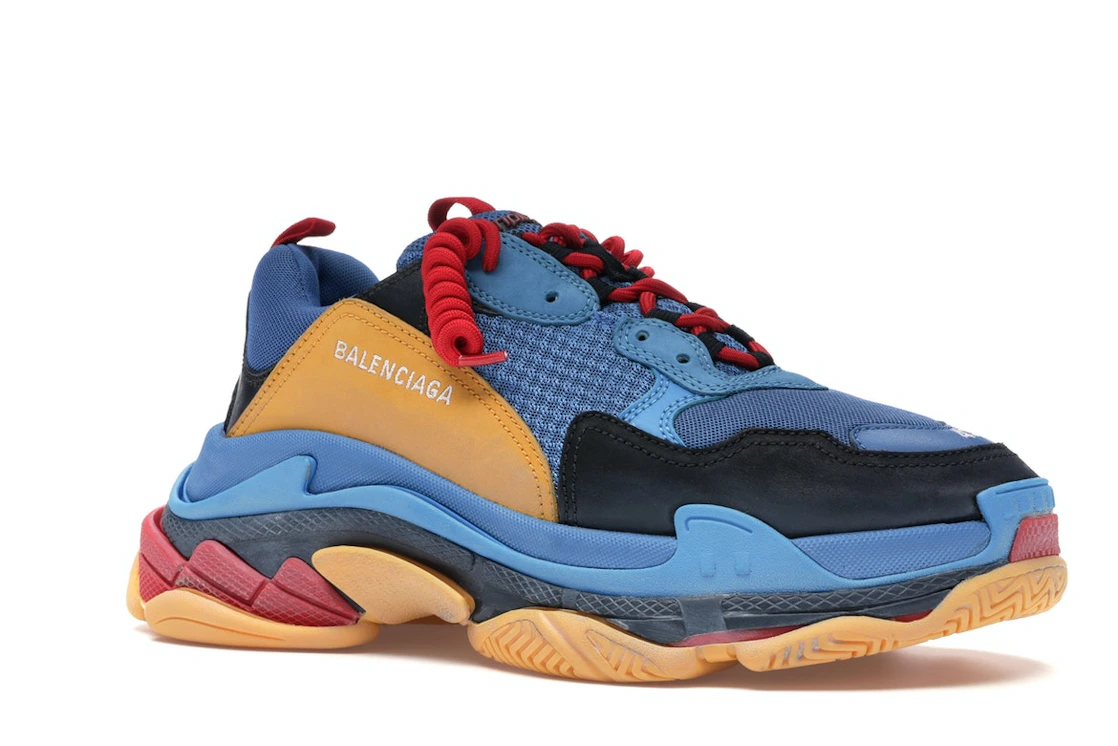 Vue 4 de Balenciaga Triple S Blue Orange Red