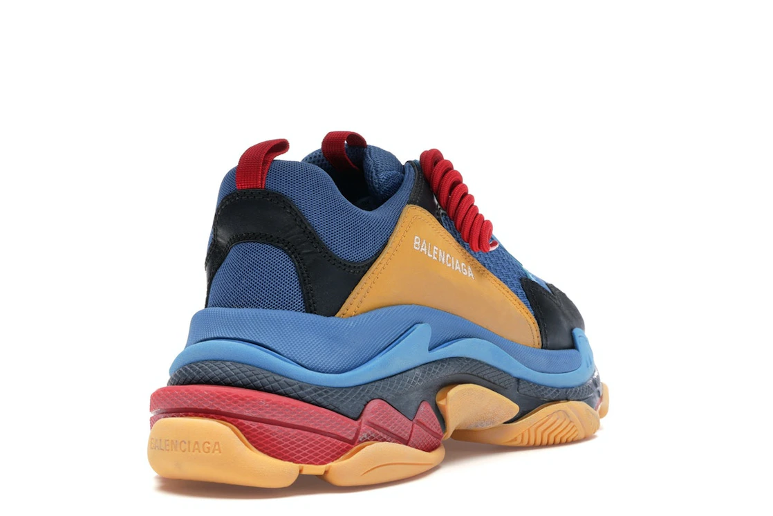 Vue 31 de Balenciaga Triple S Blue Orange Red