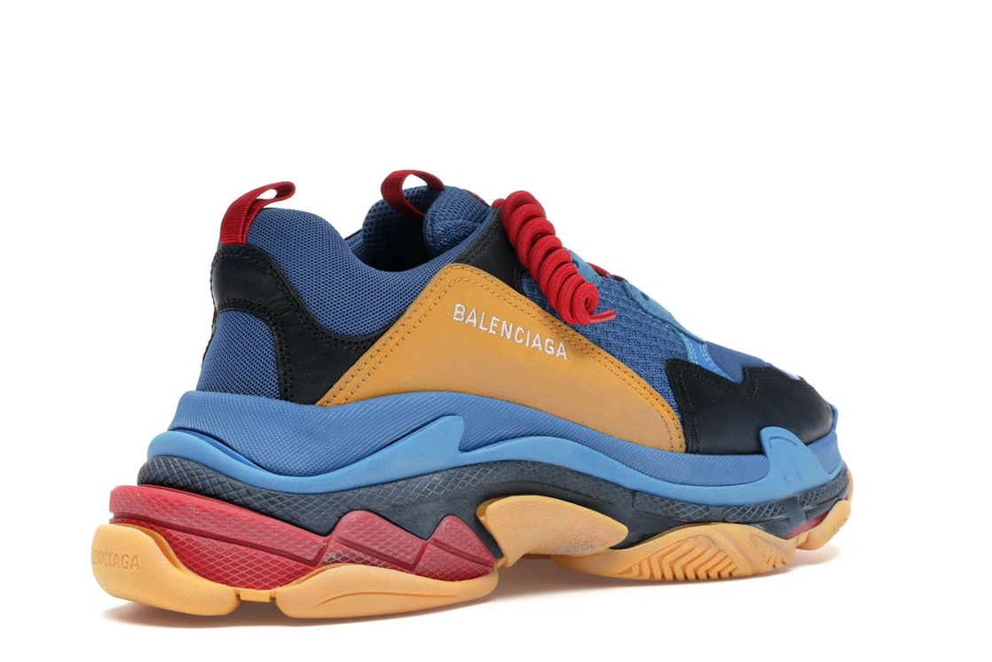 Vue 33 de Balenciaga Triple S Blue Orange Red