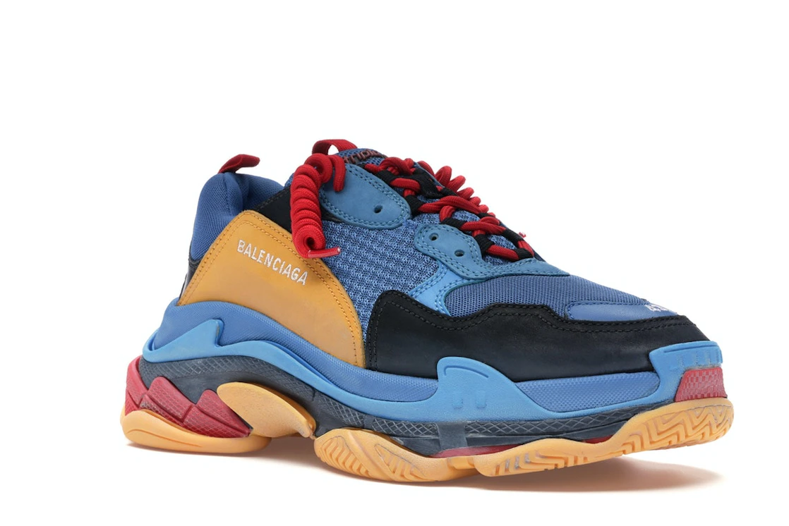 Vue 5 de Balenciaga Triple S Blue Orange Red