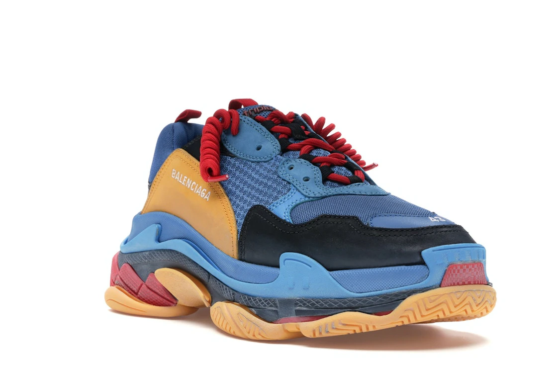 Vue 6 de Balenciaga Triple S Blue Orange Red