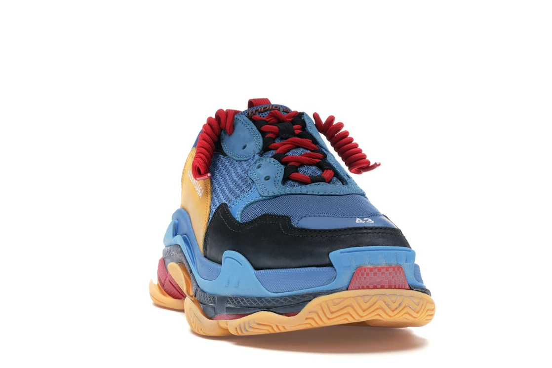 Vue 8 de Balenciaga Triple S Blue Orange Red