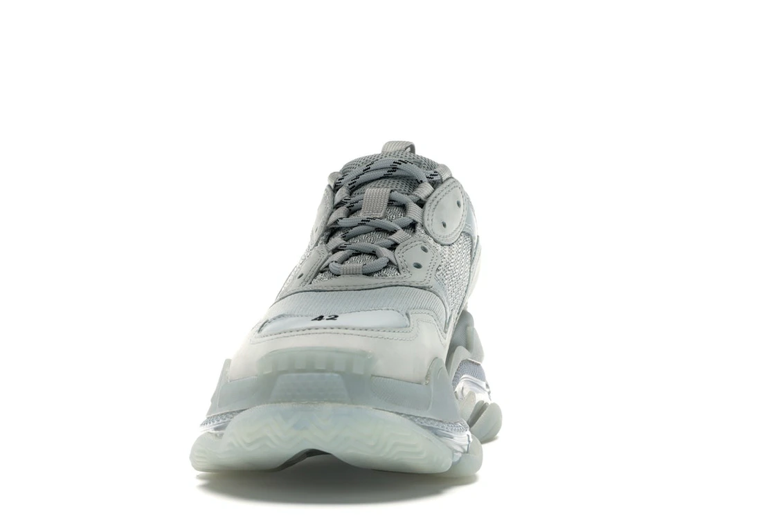 Vue 11 de Balenciaga Triple S Clear Sole Grey