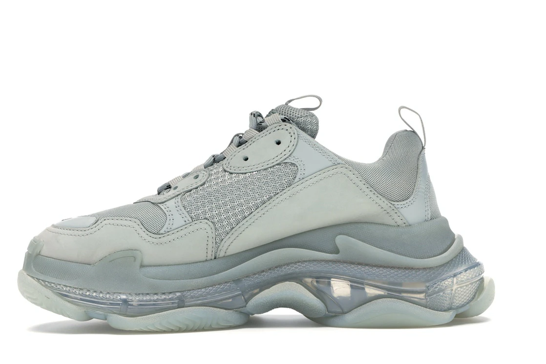 Vue 19 de Balenciaga Triple S Clear Sole Grey