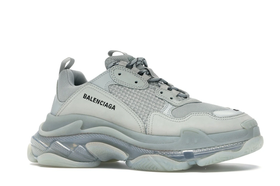 Vue 3 de Balenciaga Triple S Clear Sole Grey
