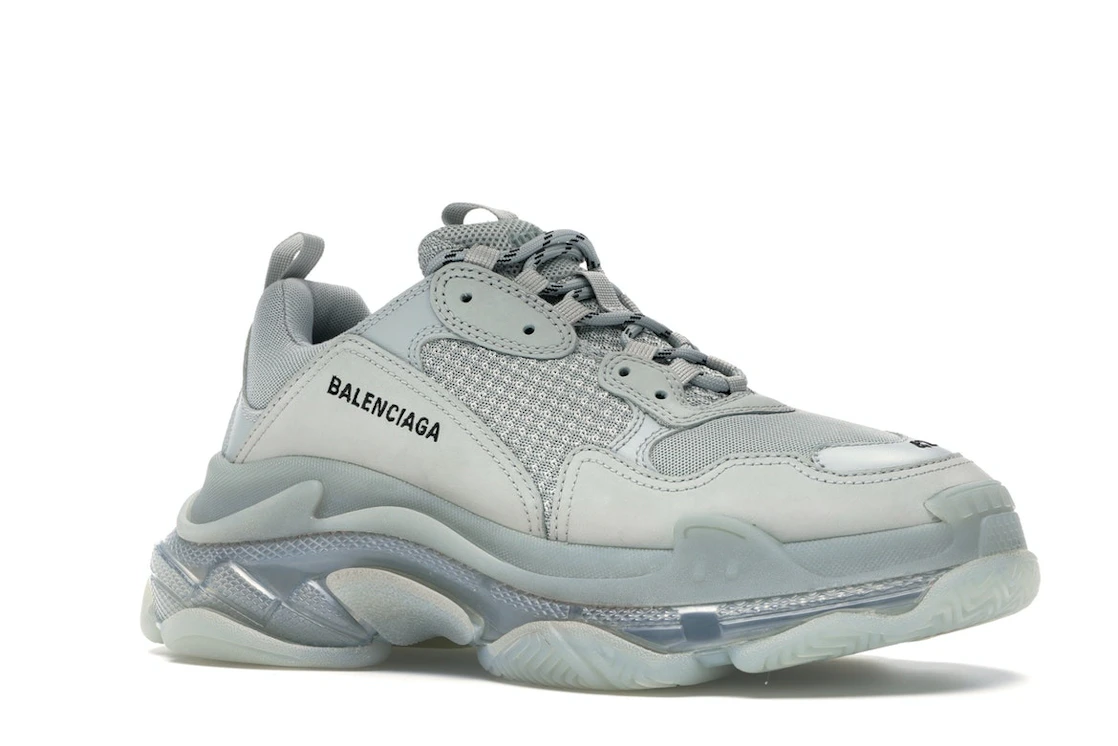 Vue 4 de Balenciaga Triple S Clear Sole Grey