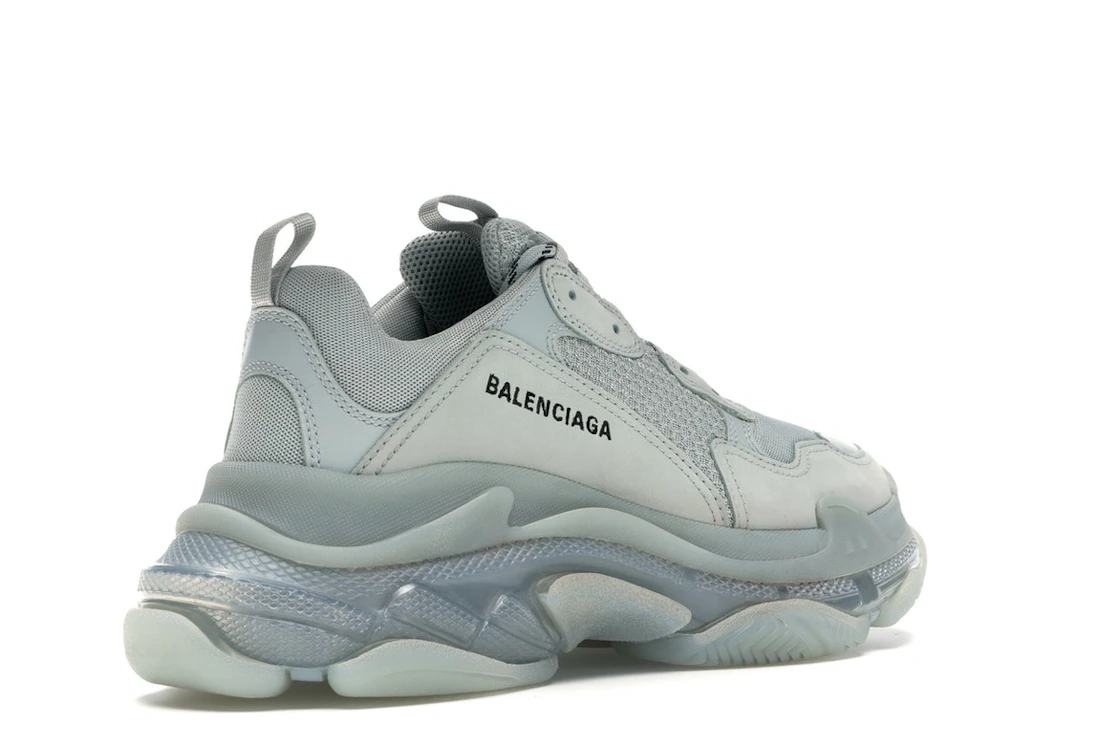 Vue 33 de Balenciaga Triple S Clear Sole Grey
