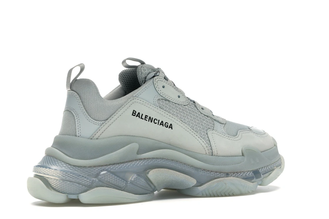 Vue 34 de Balenciaga Triple S Clear Sole Grey