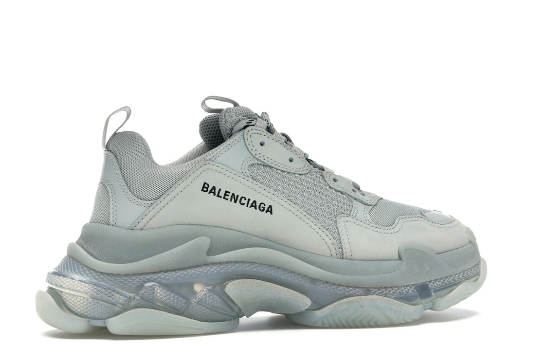 Vue 35 de Balenciaga Triple S Clear Sole Grey