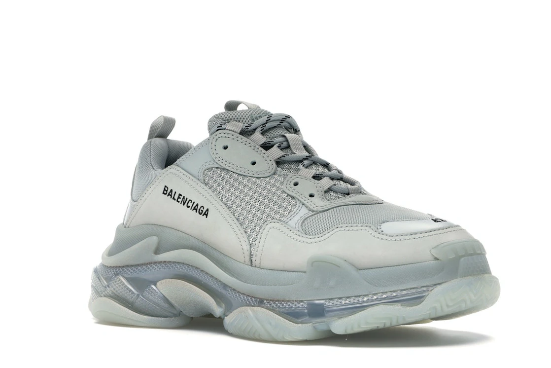 Vue 5 de Balenciaga Triple S Clear Sole Grey