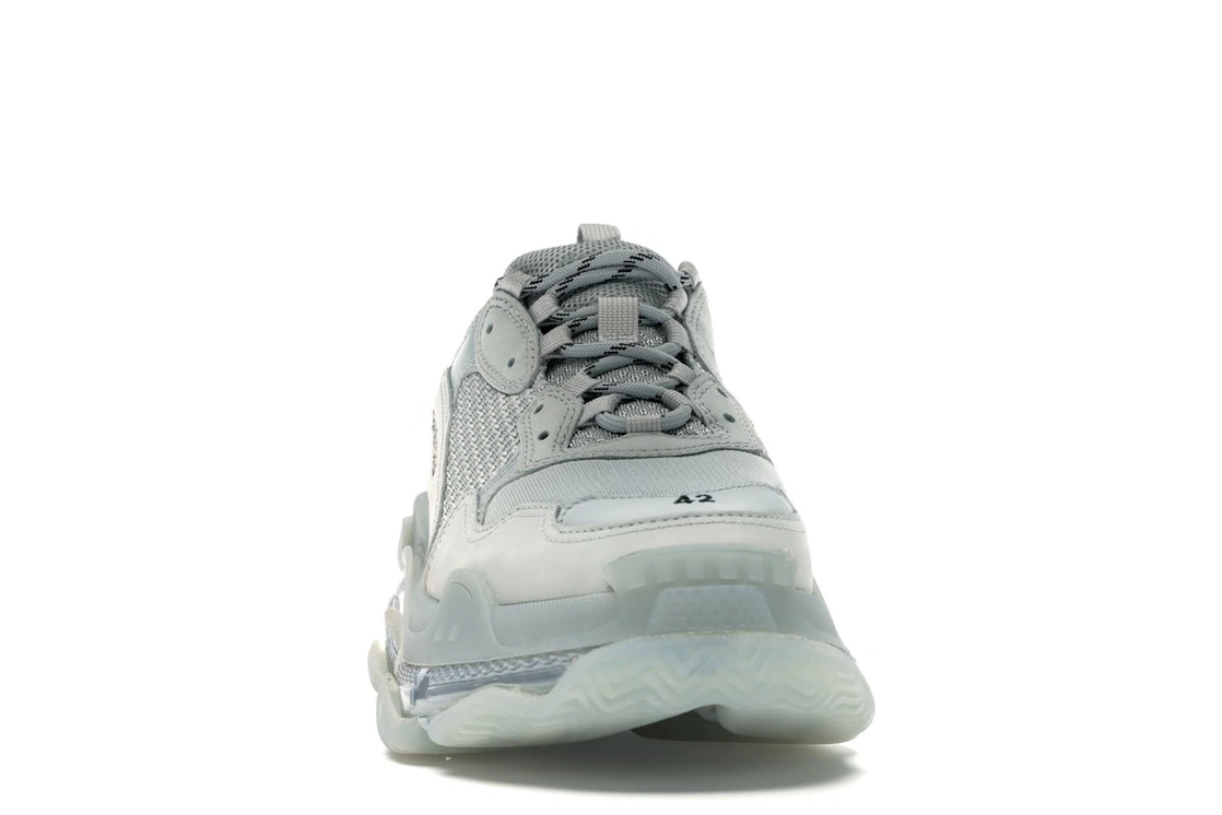 Vue 9 de Balenciaga Triple S Clear Sole Grey