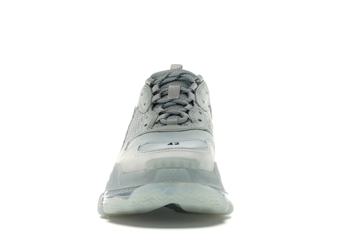 Vue 10 de Balenciaga Triple S Clear Sole Grey