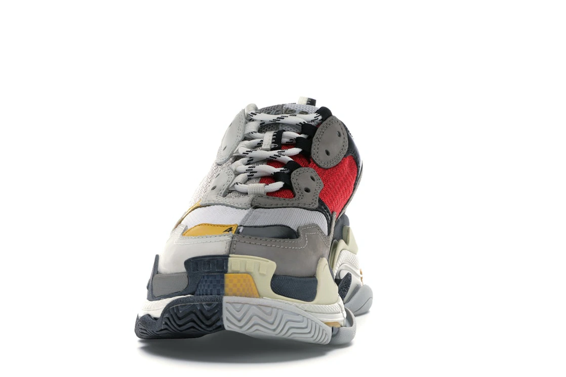 Vue 11 de Balenciaga Triple S Split White Light Grey Yellow