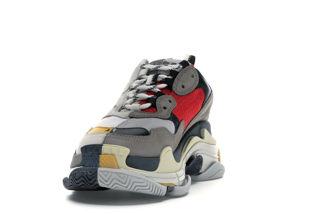 Vue 12 de Balenciaga Triple S Split White Light Grey Yellow