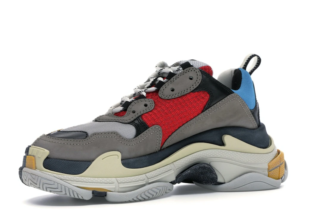 Vue 16 de Balenciaga Triple S Split White Light Grey Yellow