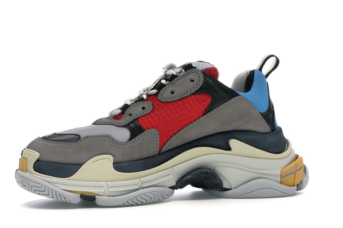 Vue 17 de Balenciaga Triple S Split White Light Grey Yellow