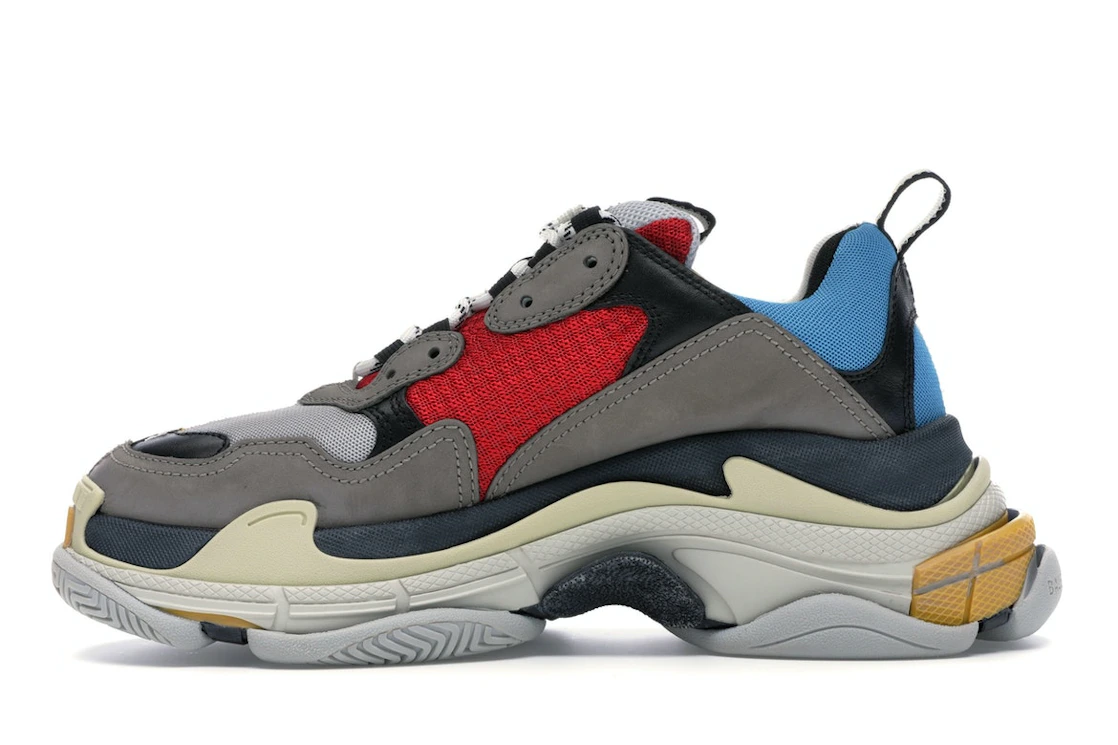 Vue 19 de Balenciaga Triple S Split White Light Grey Yellow
