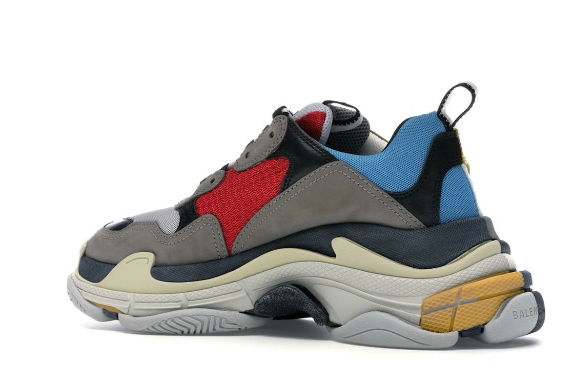 Vue 22 de Balenciaga Triple S Split White Light Grey Yellow