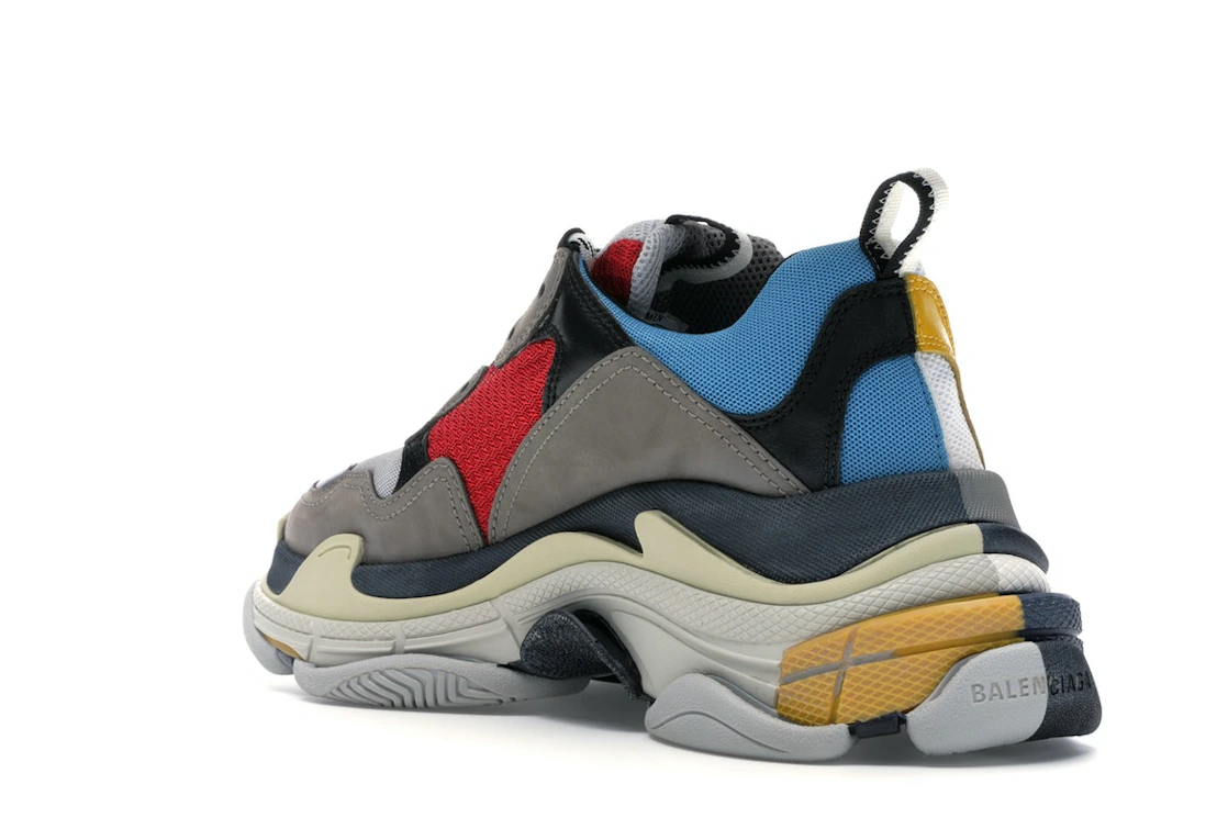 Vue 24 de Balenciaga Triple S Split White Light Grey Yellow