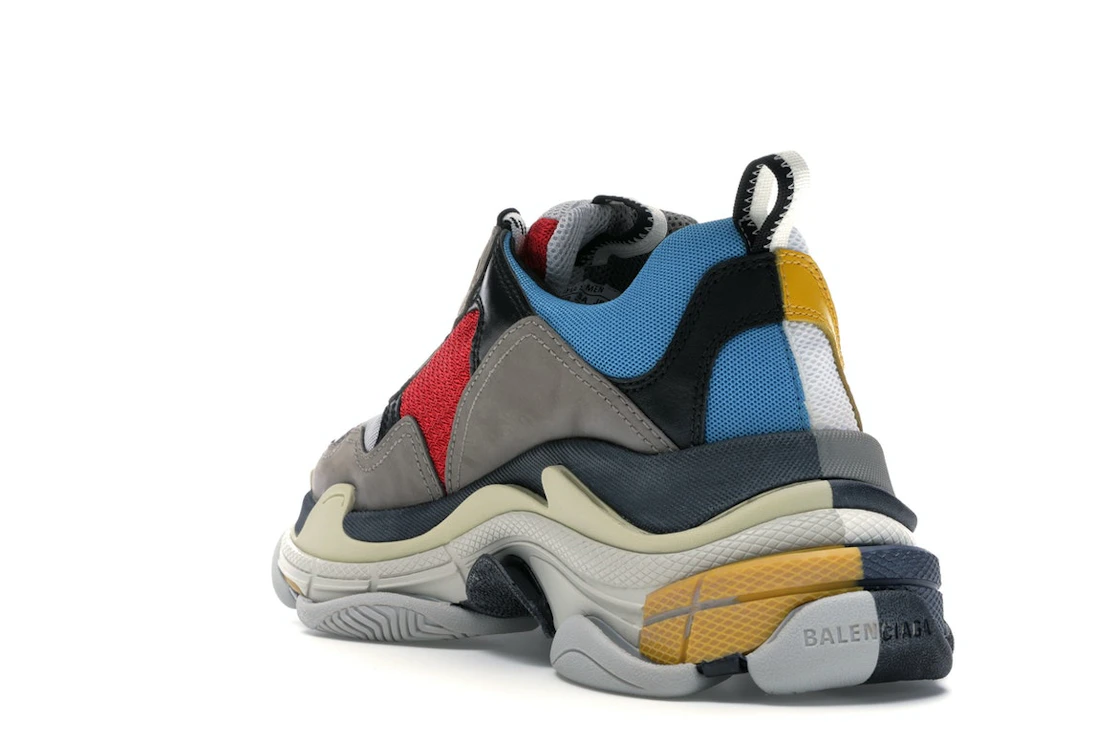 Vue 25 de Balenciaga Triple S Split White Light Grey Yellow