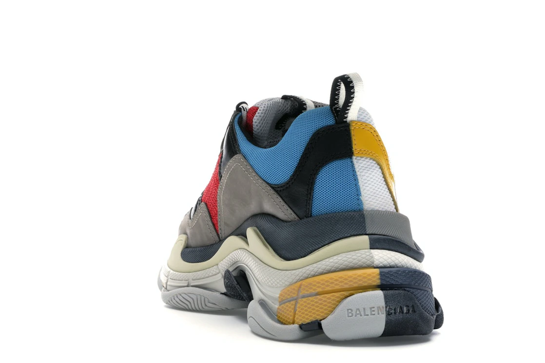 Vue 26 de Balenciaga Triple S Split White Light Grey Yellow