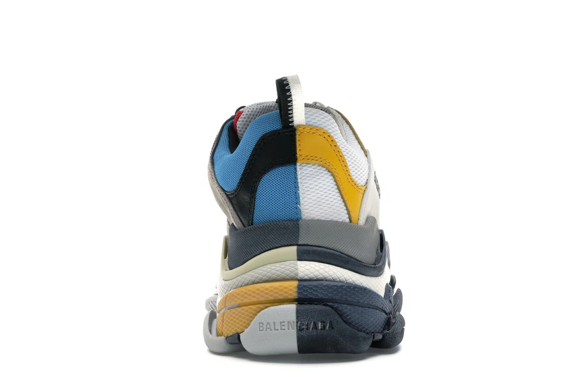 Vue 28 de Balenciaga Triple S Split White Light Grey Yellow
