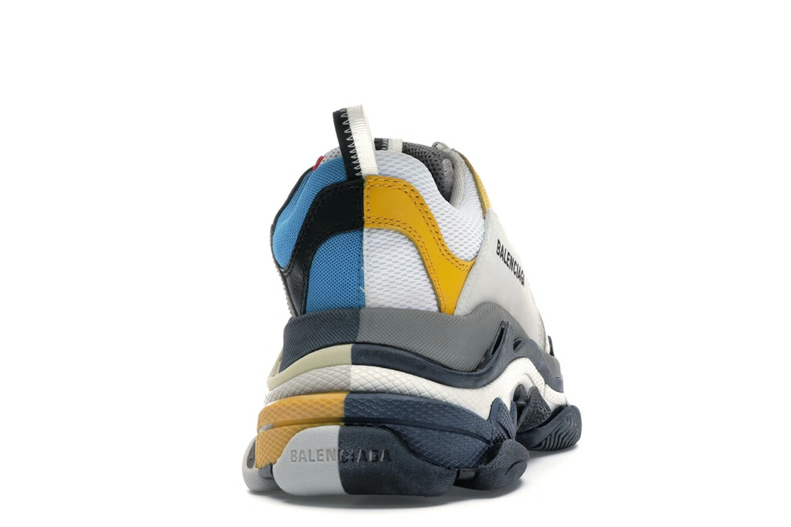 Vue 29 de Balenciaga Triple S Split White Light Grey Yellow