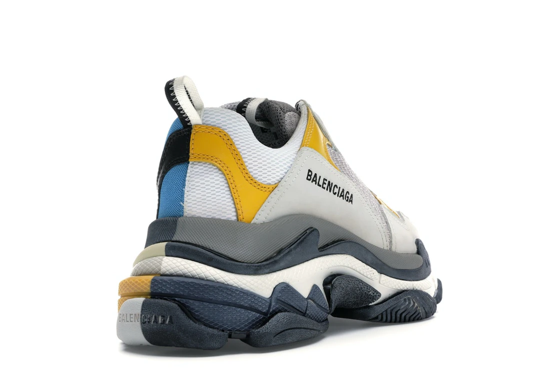 Vue 31 de Balenciaga Triple S Split White Light Grey Yellow