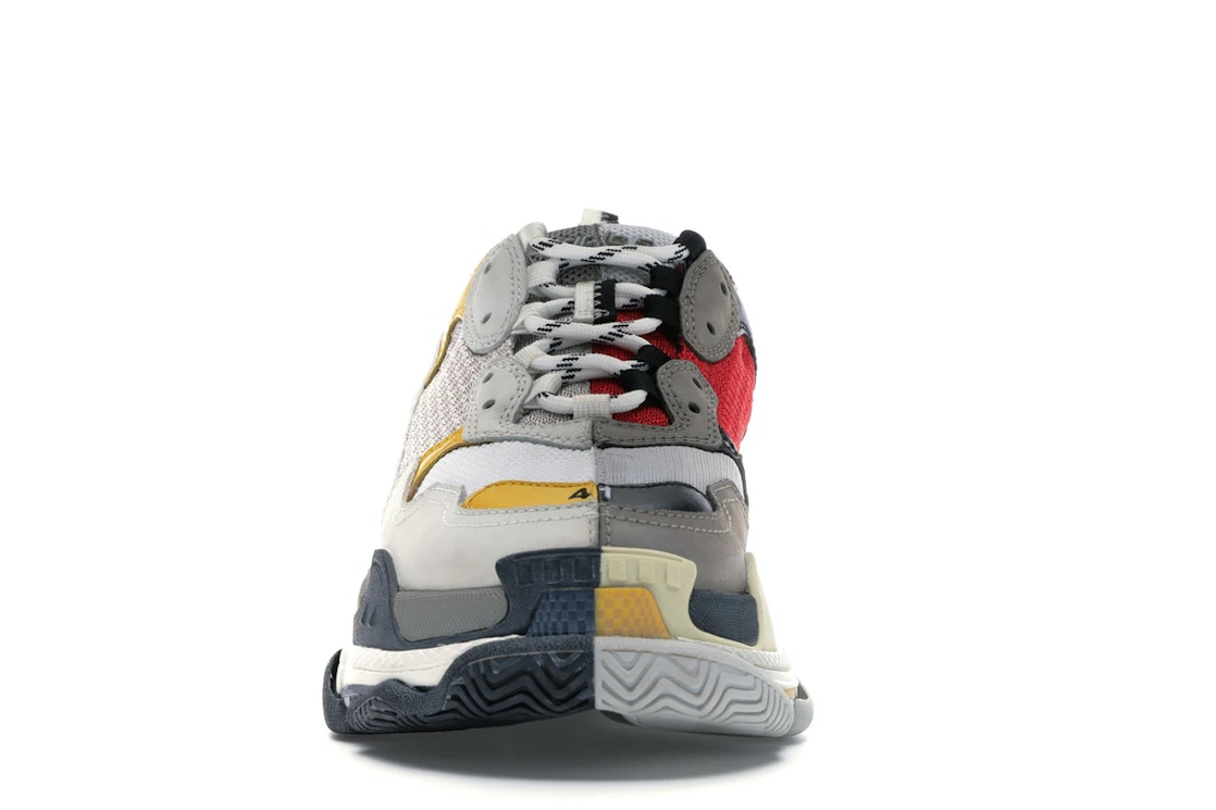 Vue 10 de Balenciaga Triple S Split White Light Grey Yellow
