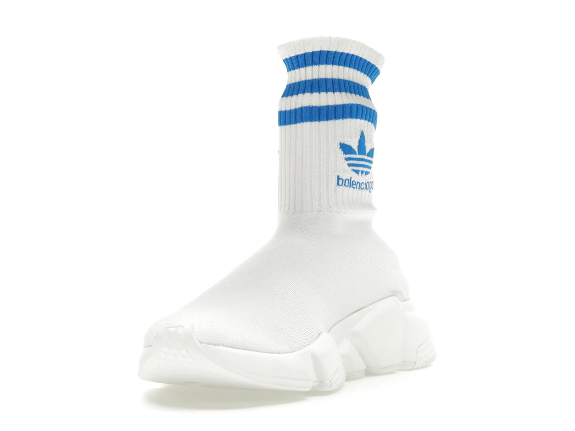 Vue 13 de Balenciaga x adidas Speed Trainer White Blue