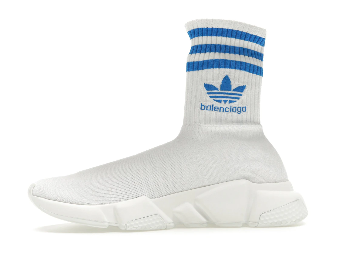Vue 18 de Balenciaga x adidas Speed Trainer White Blue