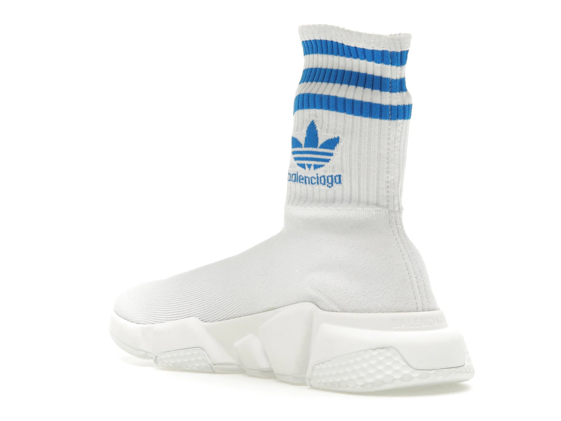 Vue 24 de Balenciaga x adidas Speed Trainer White Blue