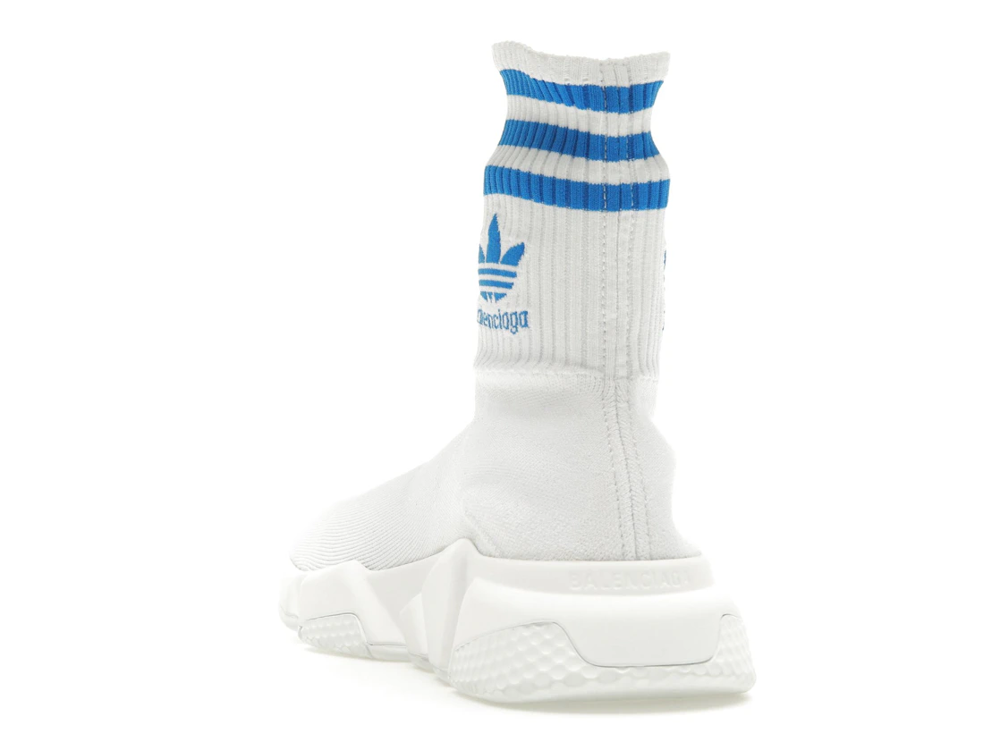 Vue 26 de Balenciaga x adidas Speed Trainer White Blue