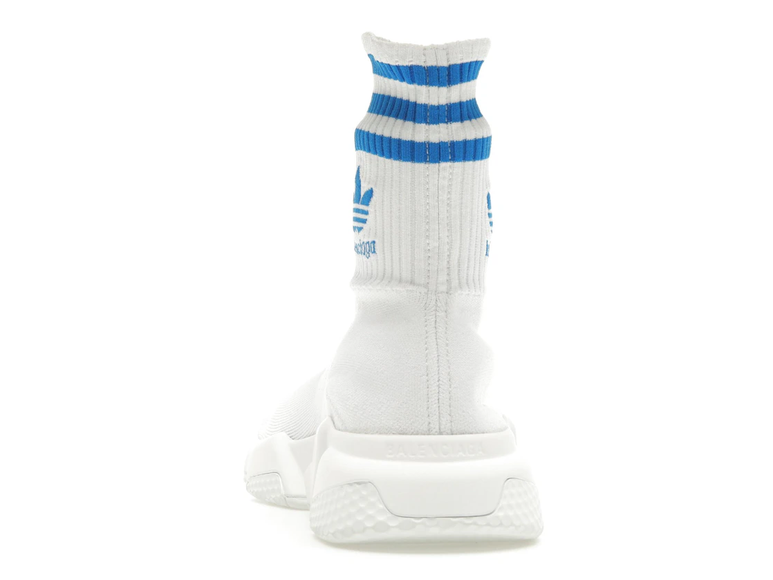 Vue 27 de Balenciaga x adidas Speed Trainer White Blue
