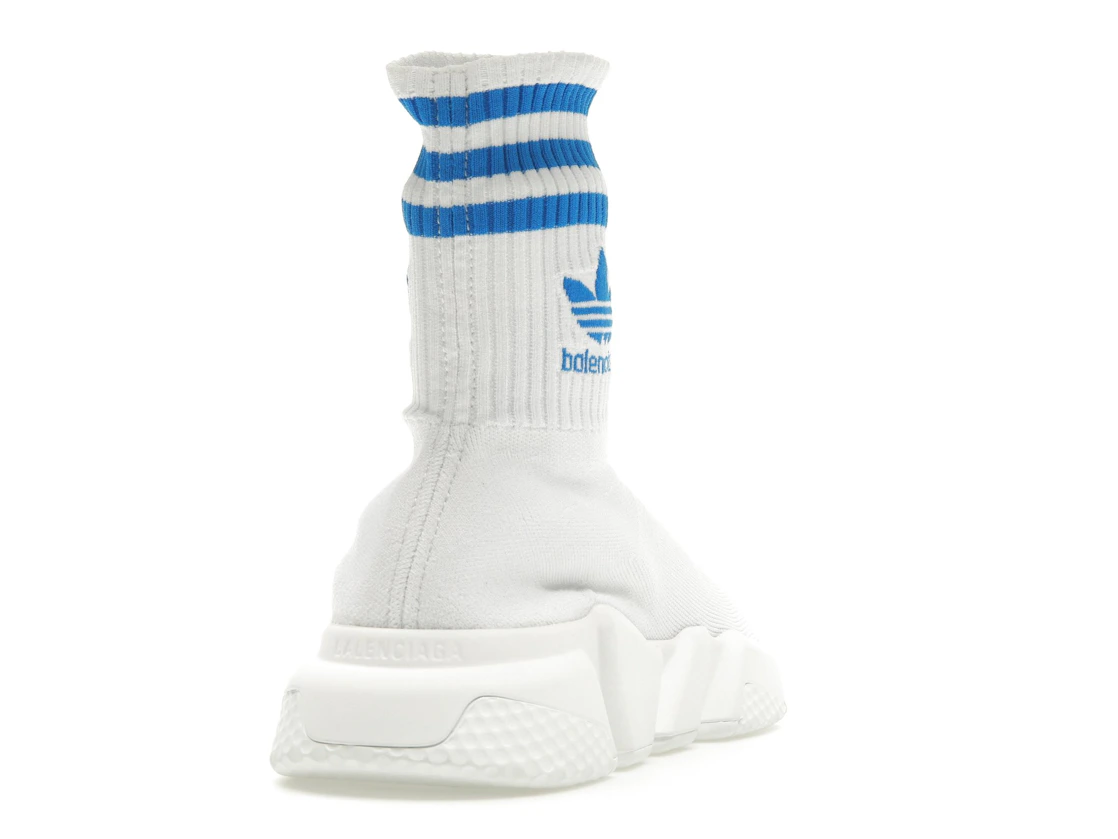 Vue 30 de Balenciaga x adidas Speed Trainer White Blue