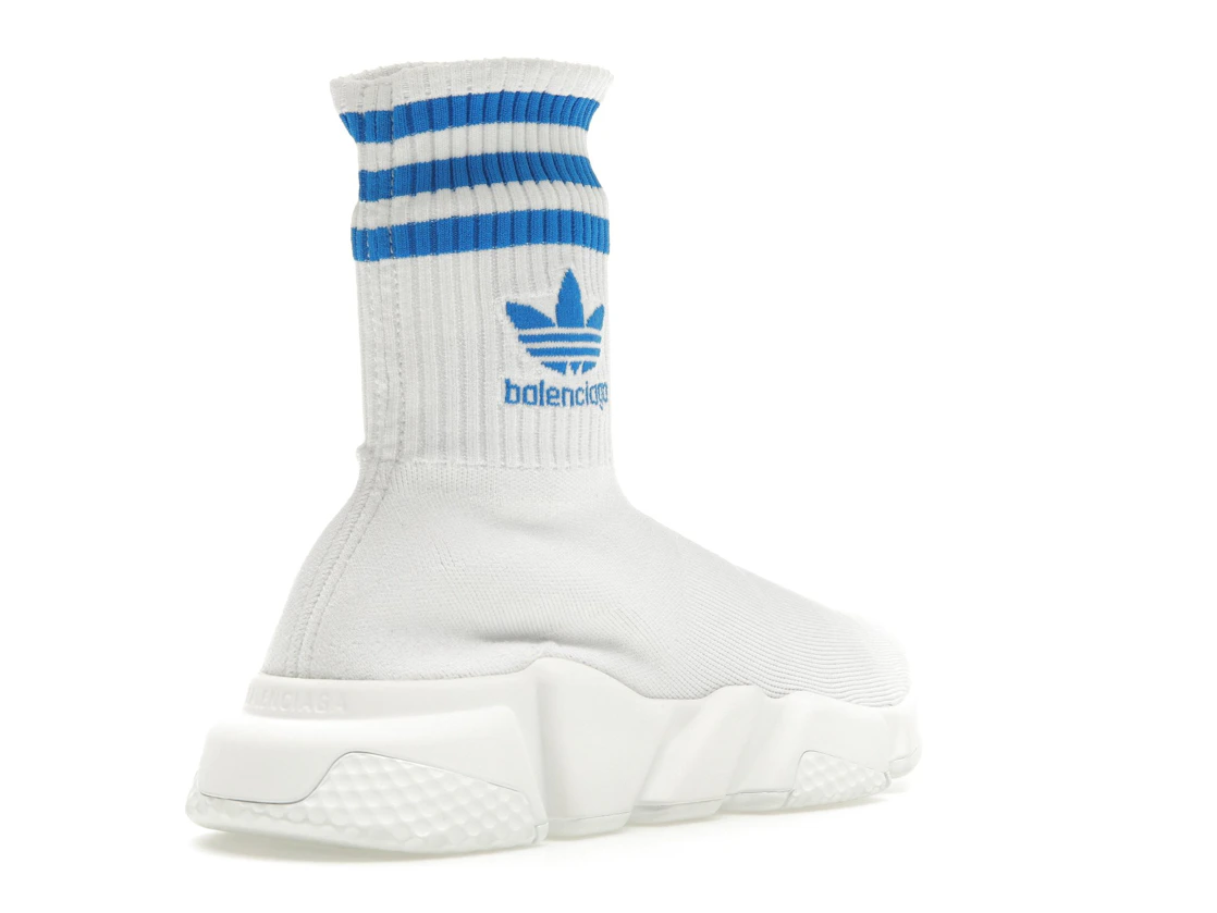 Vue 32 de Balenciaga x adidas Speed Trainer White Blue